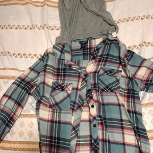 Hoodie flannel